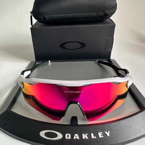 Oakley Sports Sunglasses – White Frame · Prizm Road Lens - Picture 1 of 5